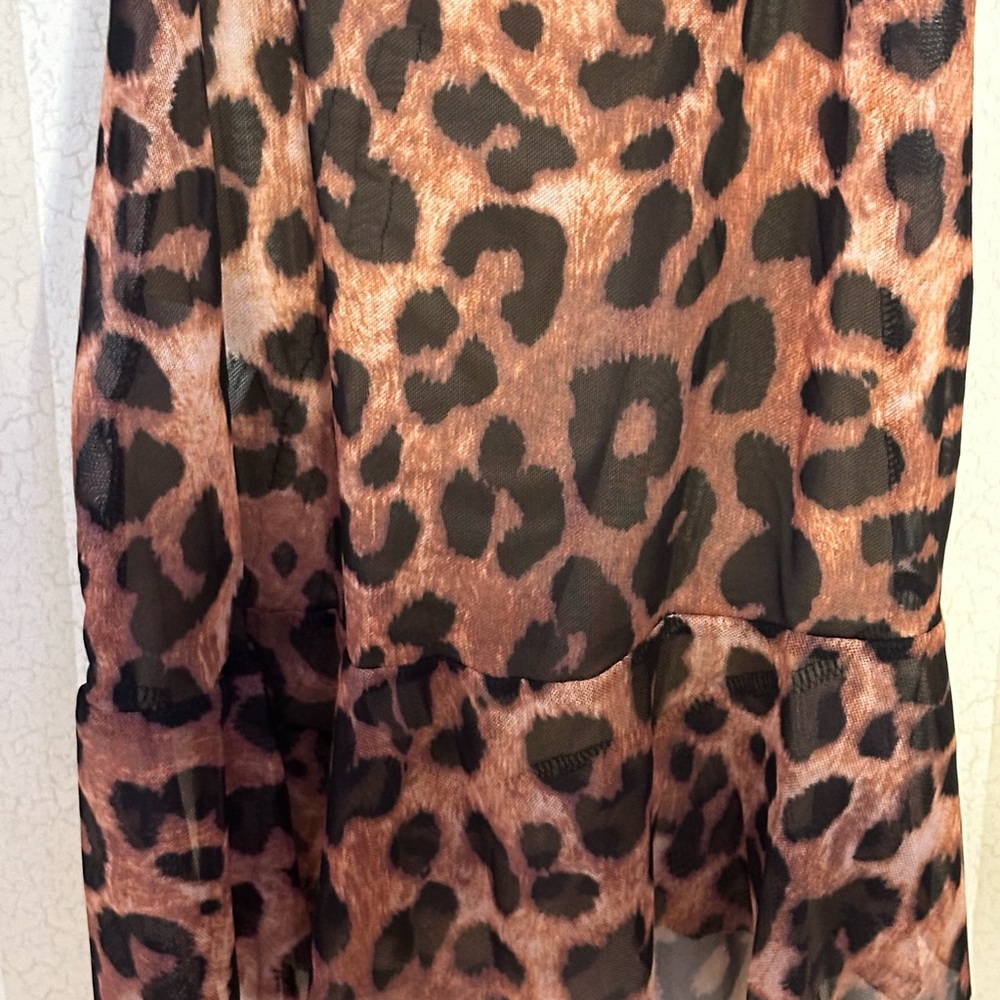 Leopard print chemise lingerie - Picture 6 of 12